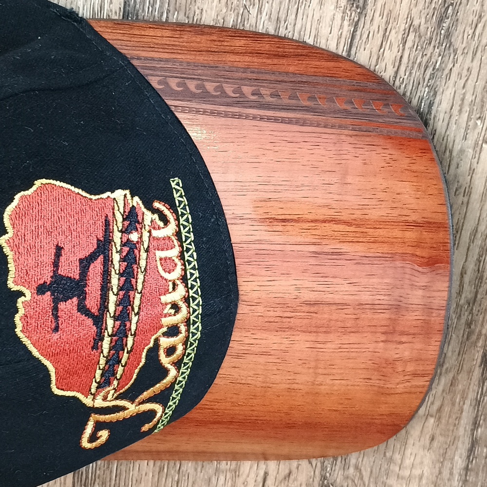 Kauai Kona Wood Veneer Brim Baseball Cap 🧢 - Picture 3 of 7